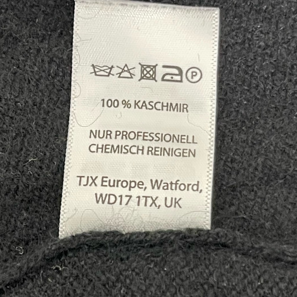 Adrienne Vittadini Women 100% 2-ply  Cashmere Sweater Top Sz S Mock Neck Black - Picture 12 of 12